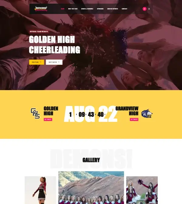 Demons Cheerleading Demo Screenshot